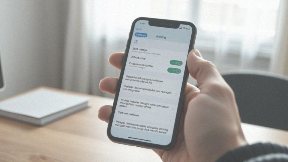 Jak można zmienić opcję domyślnej odpowiedzi na SMS masowy?